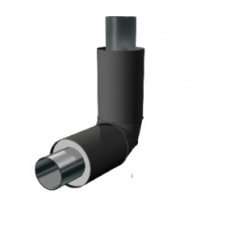 Отвод 90гр. ППУ-ПЭ 108*4+89*4/400 ст. 09Г2С ГОСТ 8732-78 (ТИП-II)